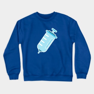 Blue Kawaii Vaccine | Vaccinated Crewneck Sweatshirt